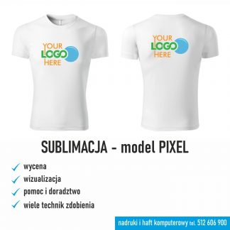 Koszulka z nadrukiem sublimowanym PIXEL - full kolor